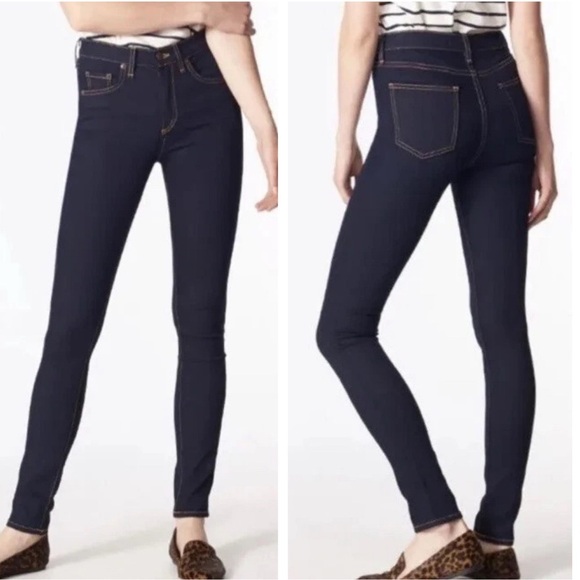 Veronica Beard Womens Kate 10" High Waist Skinny Jeans Indigo Dark Blue Sz 26 - Picture 1 of 8